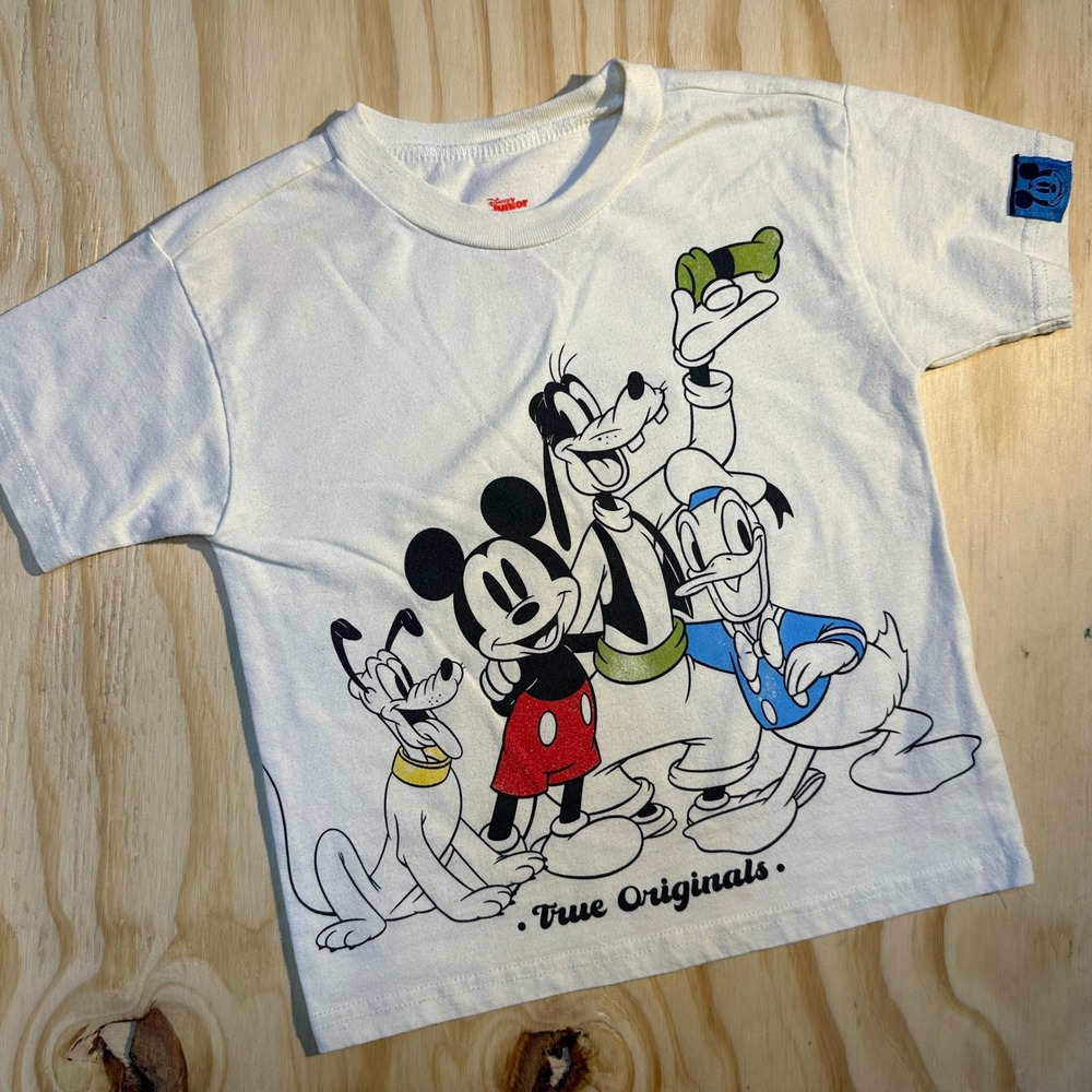 Disney Junior Mickey Mouse True Originals Cream Graphic T-Shirt Toddler 3T